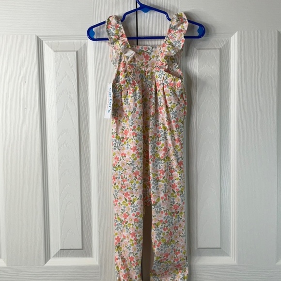 Carters Girls Floral Romper Overall Size 18M - Picture 6 of 9